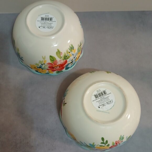 The Pioneer Woman "Sweet Romance Blossoms" Set of 2 Bowls - Picture 7 of 7